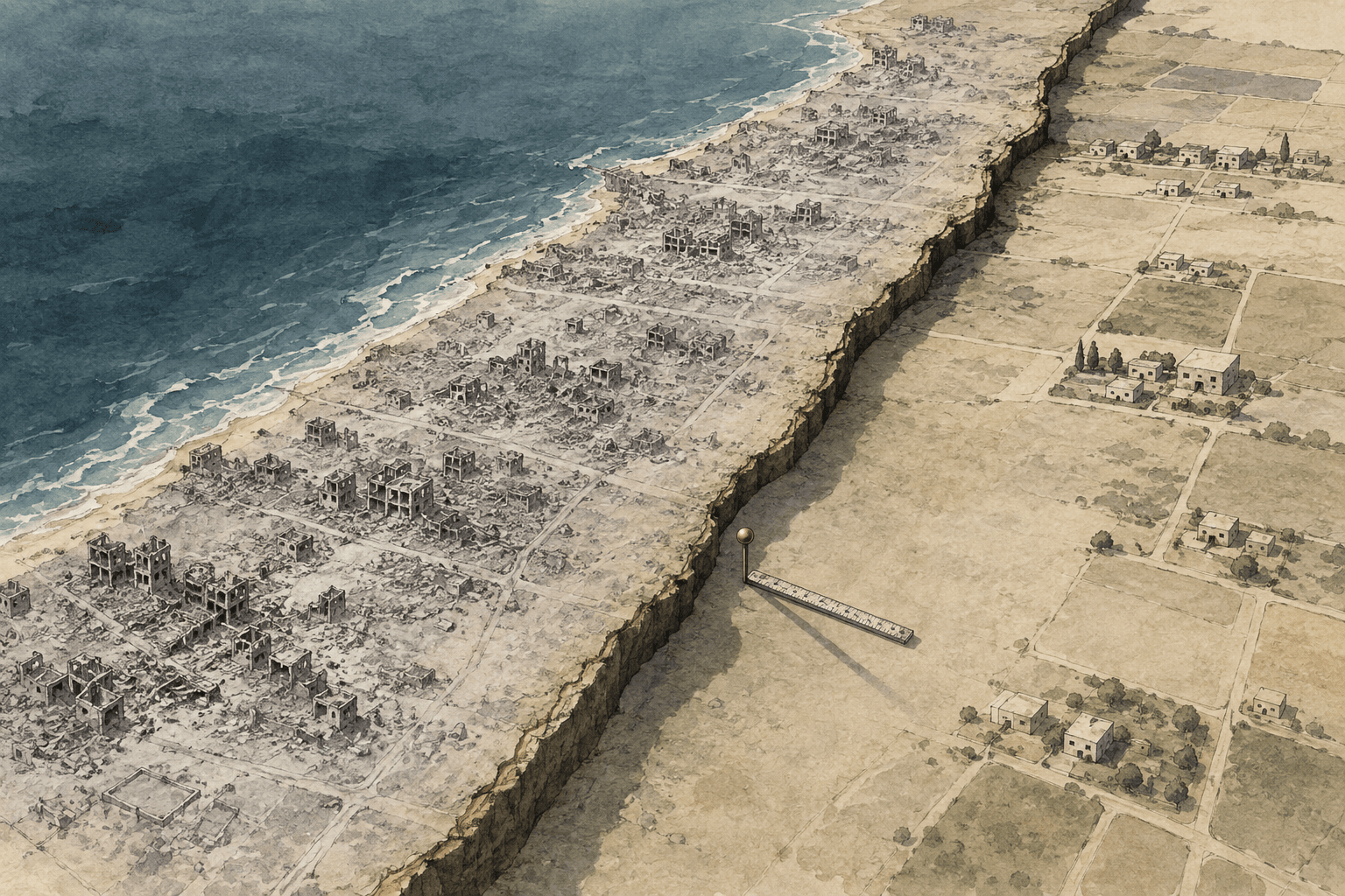 Gaza’s ceasefire line hardens into a postwar map