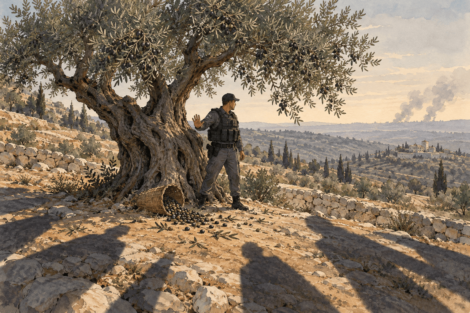 West Bank olive harvest violence tests security forces as Gaza pressures persist