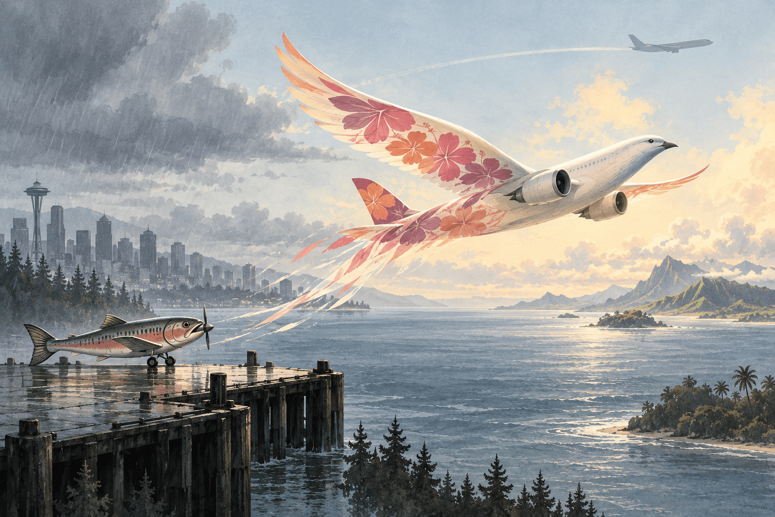 Alaska’s Hawaiian Deal Turns Seattle Rivalry With Delta Into a Global Test